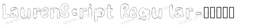 LaurenScript Regular字体转换